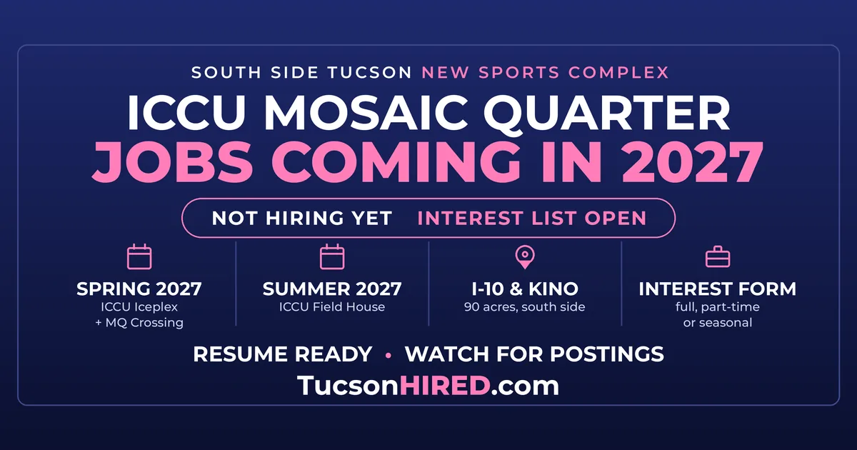 ICCU Mosaic Quarter Jobs: Rink, Restaurant and Event Work Coming in 2027