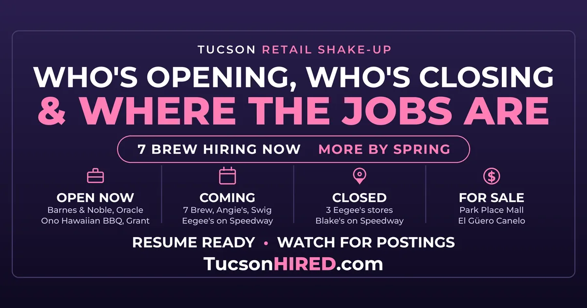 Tucson's Fall Retail Shake-Up: Barnes & Noble Opens, Eegee's Closes Three, 7 Brew and Angie's Move In