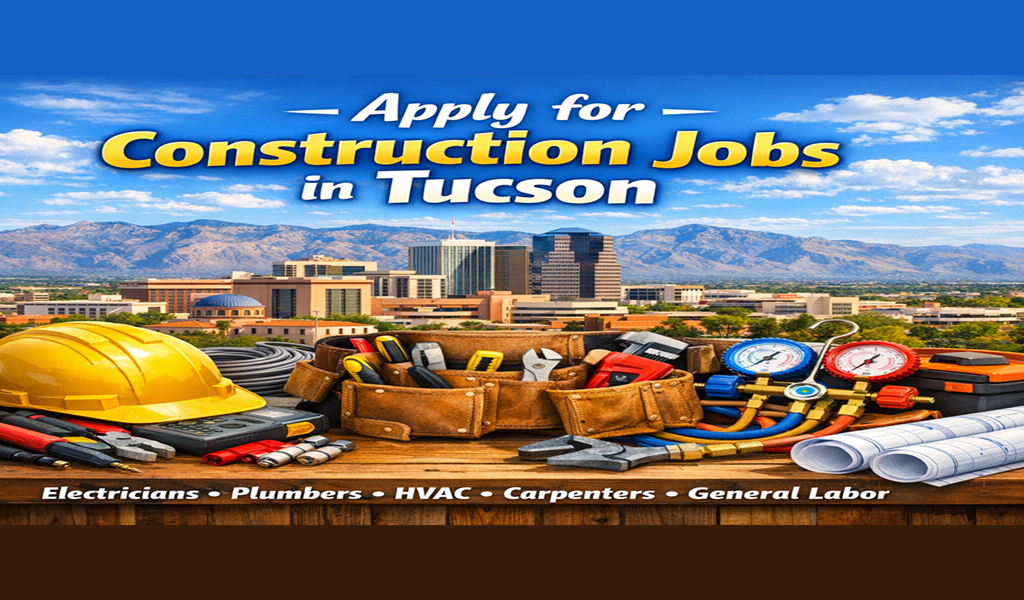 Tucson Construction Industry Continues Growth: Skilled Trades and Labor Positions Open