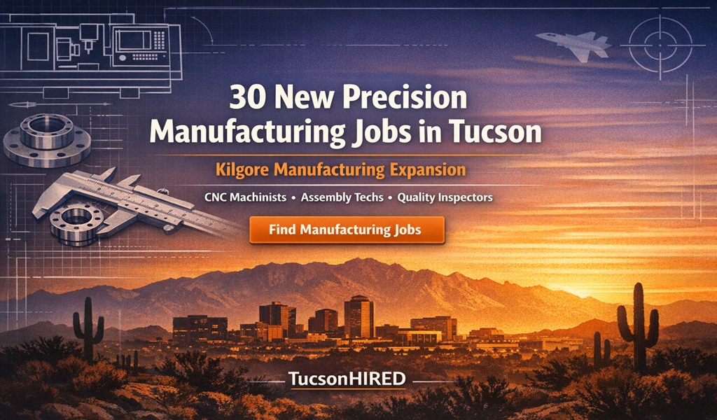 Kilgore Manufacturing Tucson Jobs: 30 CNC Machinist & Precision Manufacturing Roles Hiring Now