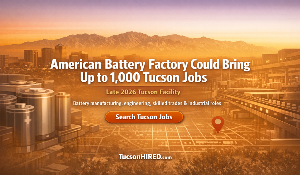 American Battery Factory Opens in Tucson Late 2026: Up to 1,000 Jobs Coming
