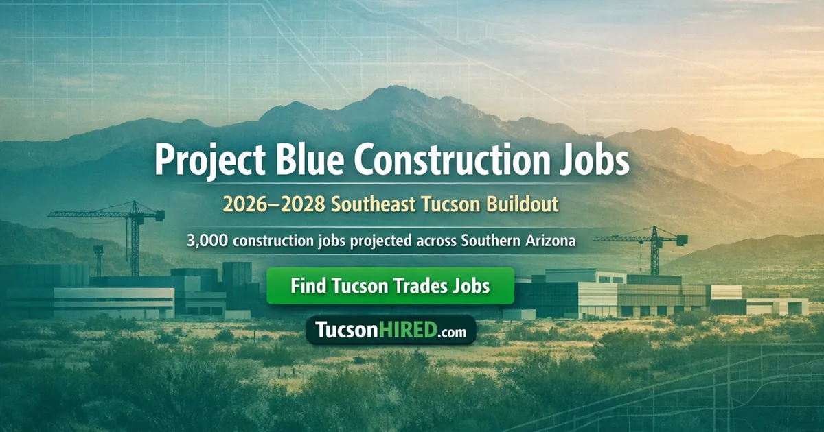 Project Blue Breaks Ground in Southeast Tucson, Bringing Thousands of Construction Jobs