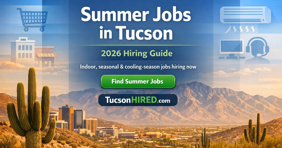 Summer Jobs in Tucson 2026: Where to Work When It's 105 Degrees