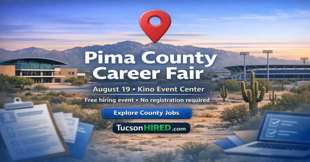 Pima County Career Fair August 19: Free Hiring Event at Kino Event Center