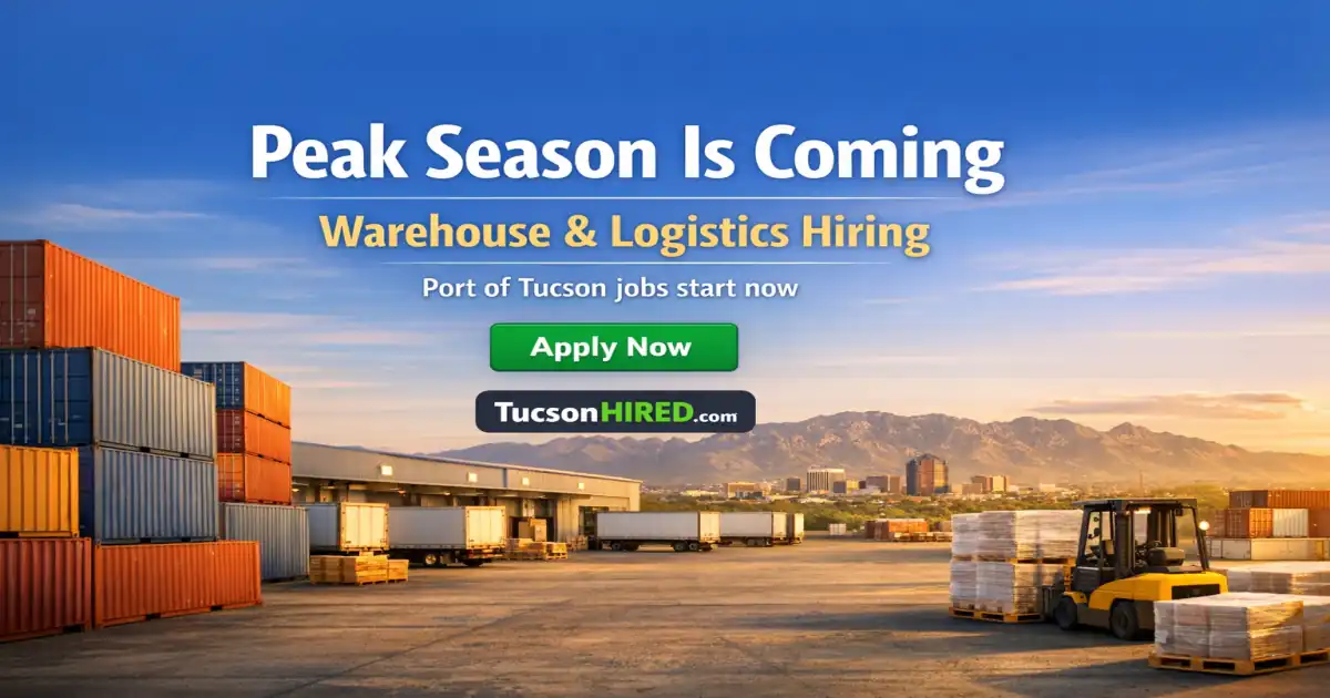 Peak Season Is Coming: Warehouse and Logistics Hiring Heats Up at the Port of Tucson