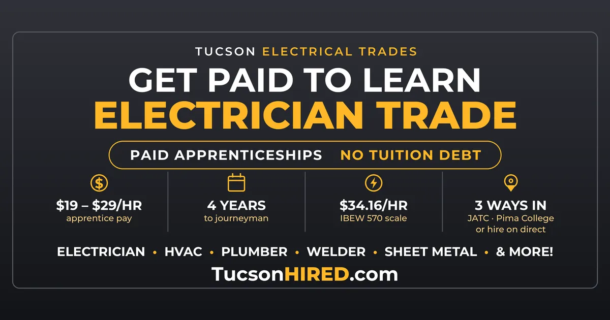 Electrician Apprenticeships in Tucson: Get Paid to Learn a Trade in 2026