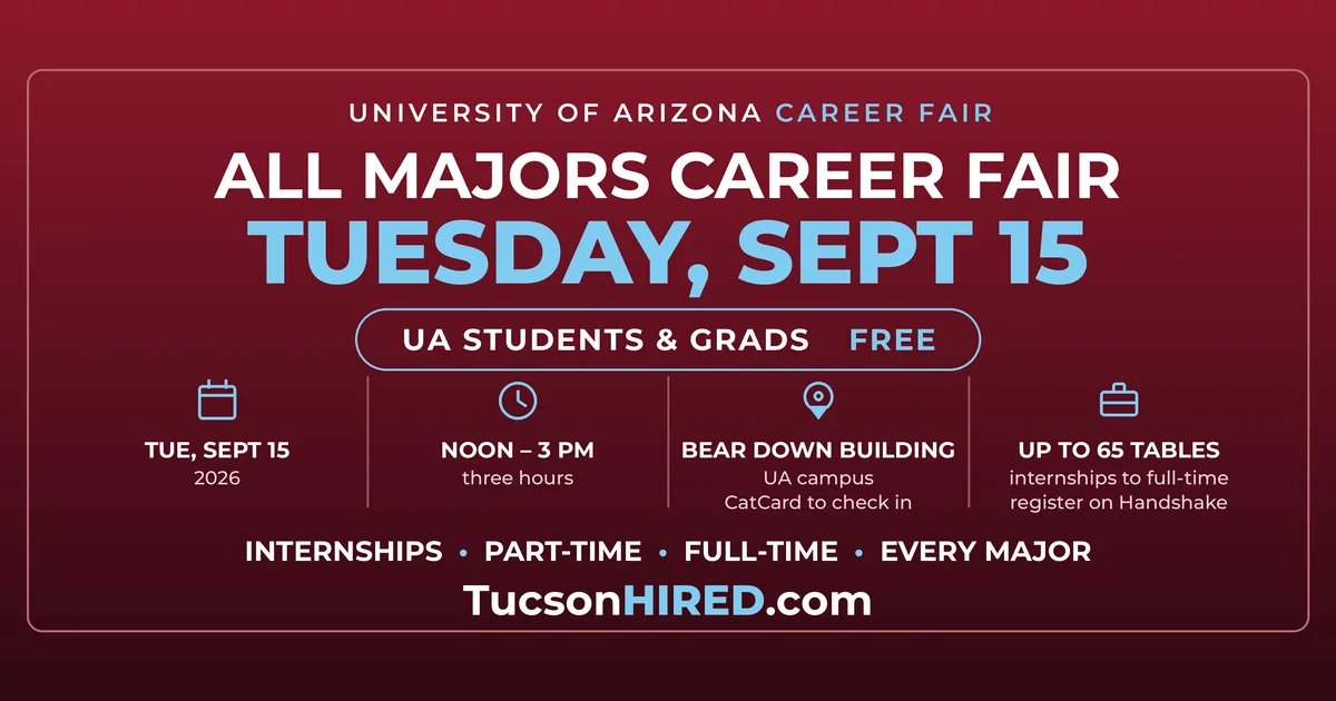 UA All Majors Career Fair September 15: Every Major, Every Industry