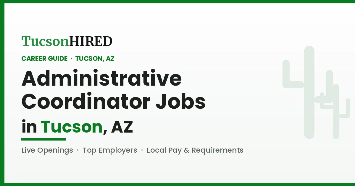 Administrative Coordinator Careers