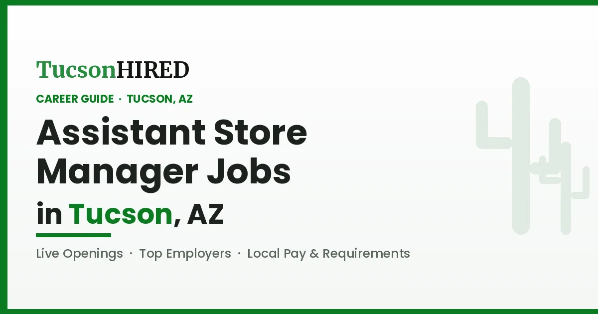 Assistant Store Manager Careers