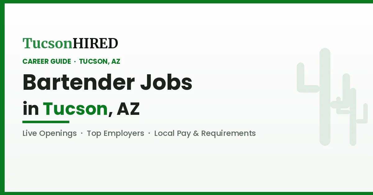 Bartender Careers