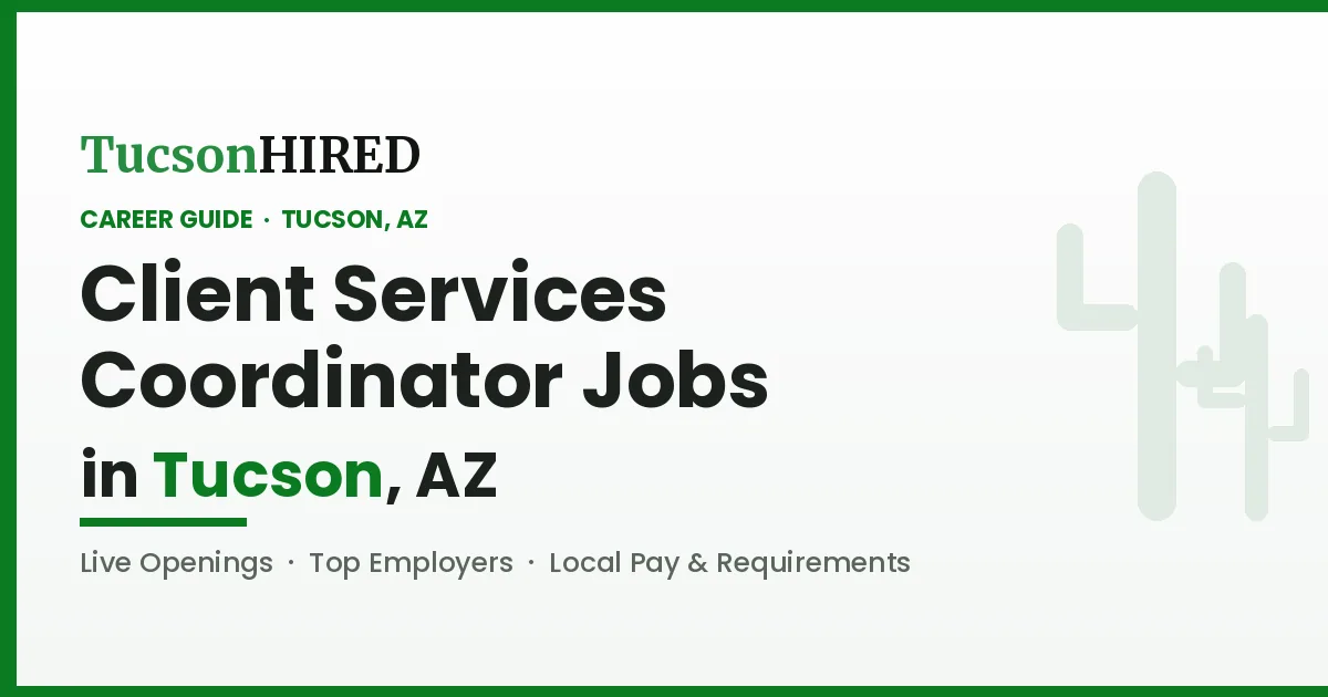 Client Services Coordinator Careers