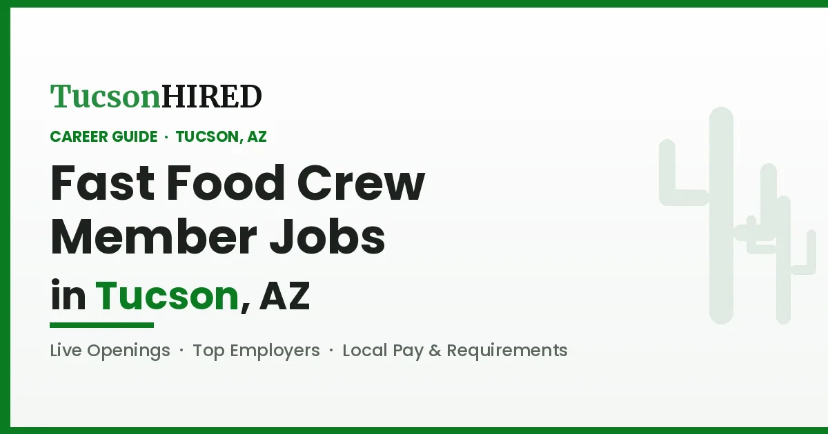Fast Food Crew Member Careers