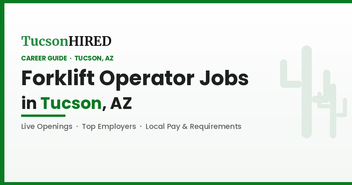 Forklift Operator Careers