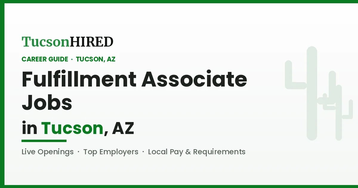 Fulfillment Associate Careers