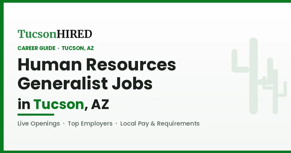 Human Resources Generalist Careers
