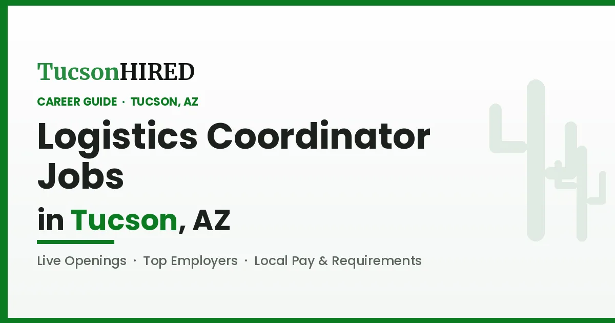 Logistics Coordinator Careers