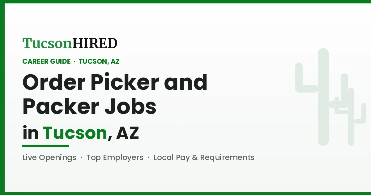 Order Picker and Packer Careers
