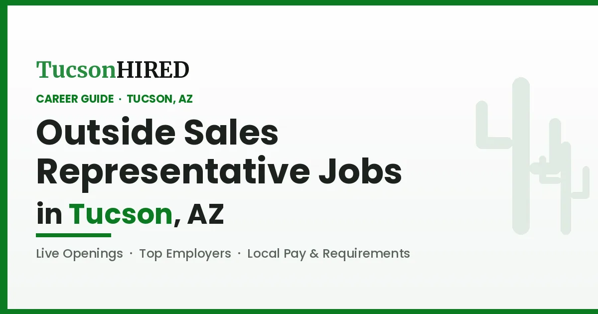 Outside Sales Representative Careers