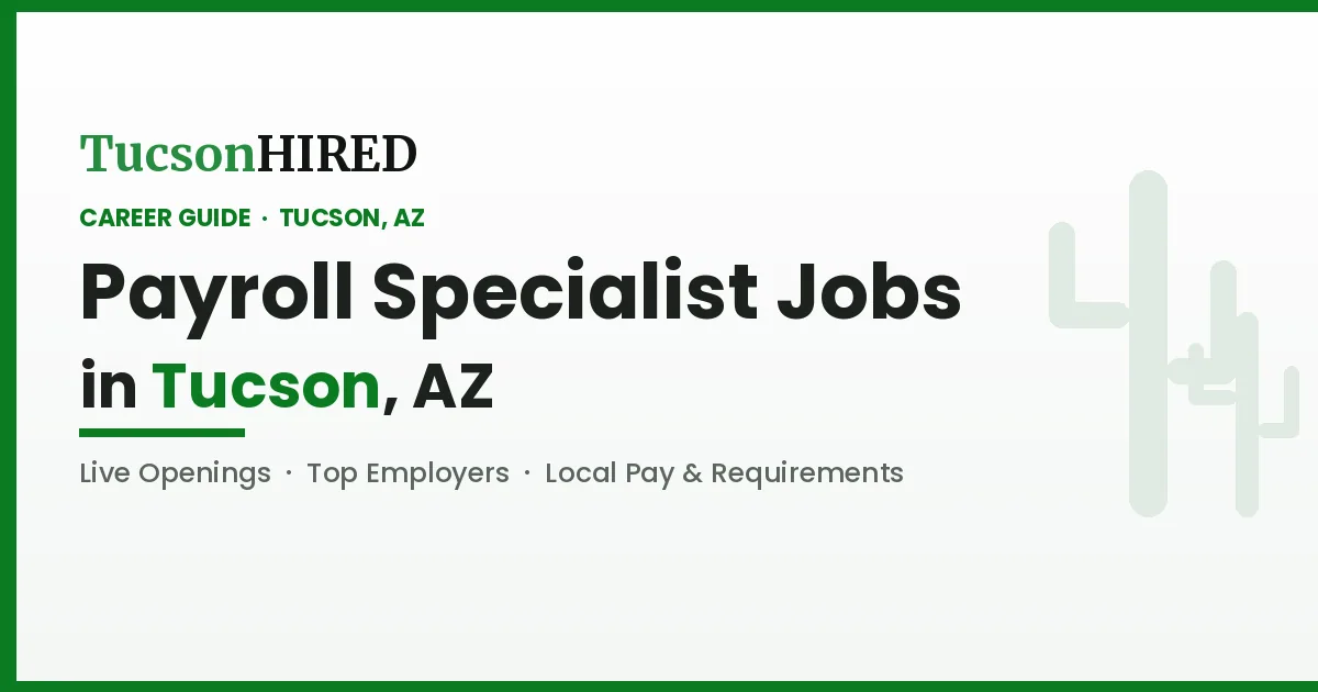 Payroll Specialist Careers