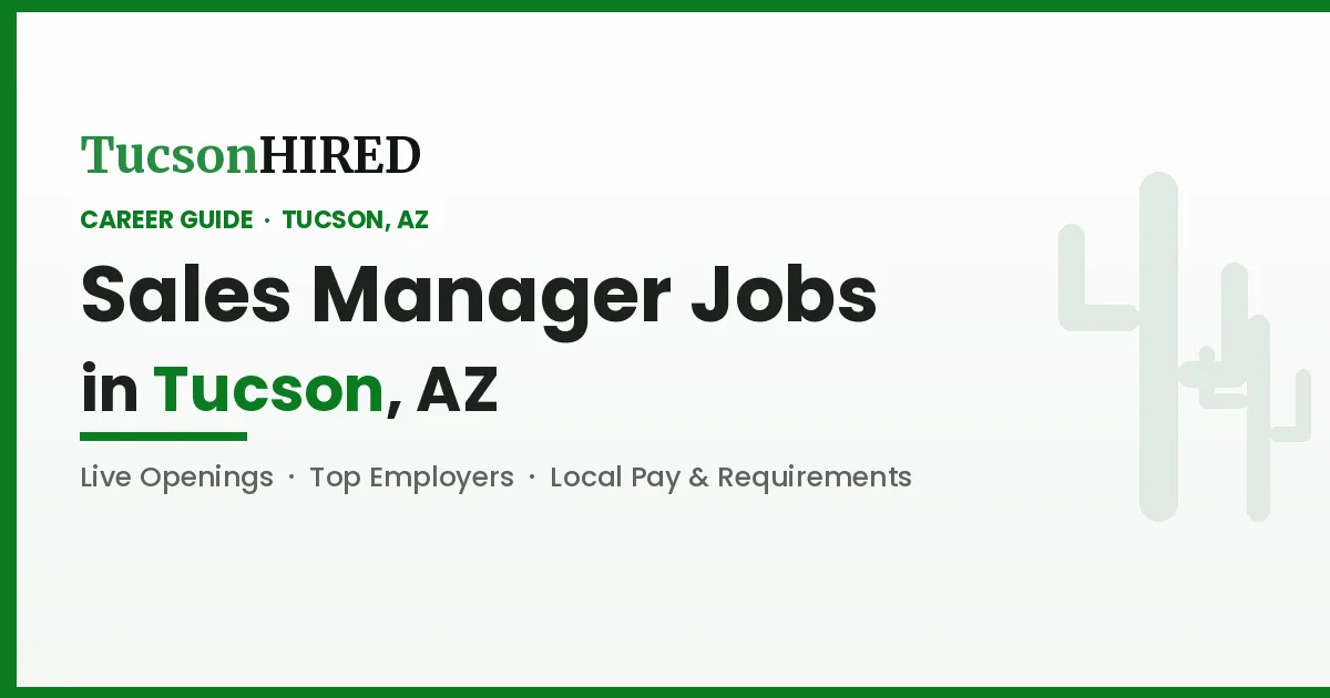 Sales Manager Careers