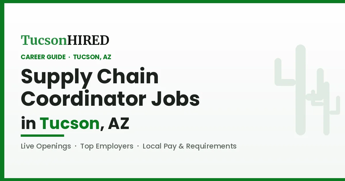 Supply Chain Coordinator Careers