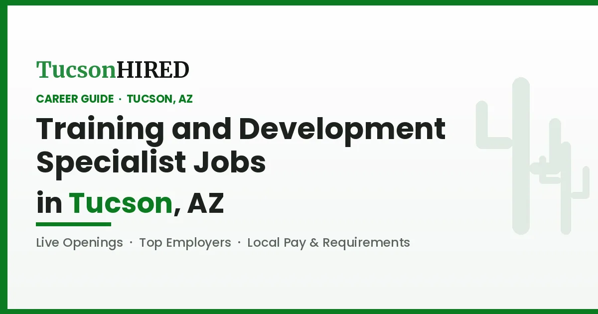 Training and Development Specialist Careers