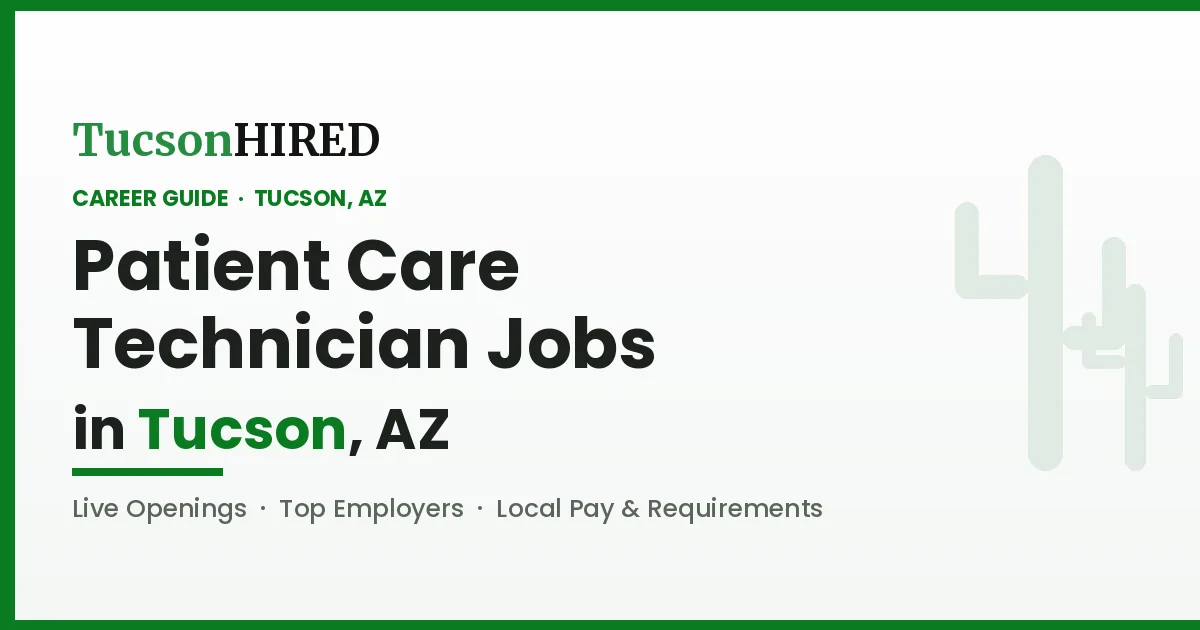 Patient Care Technician Careers