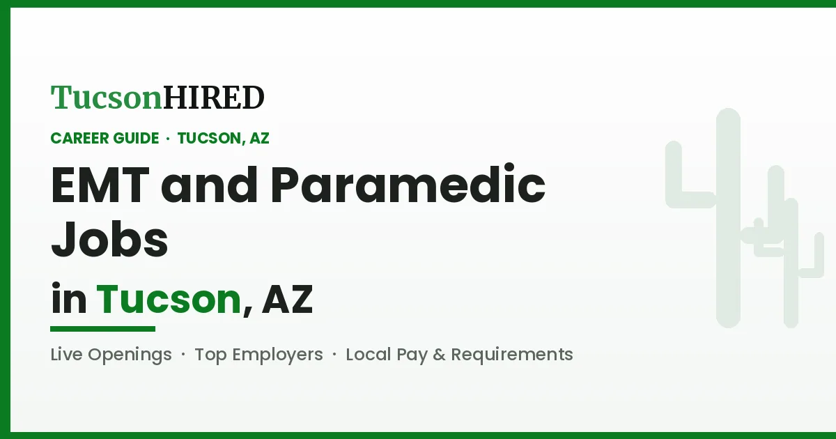 EMT and Paramedic Careers