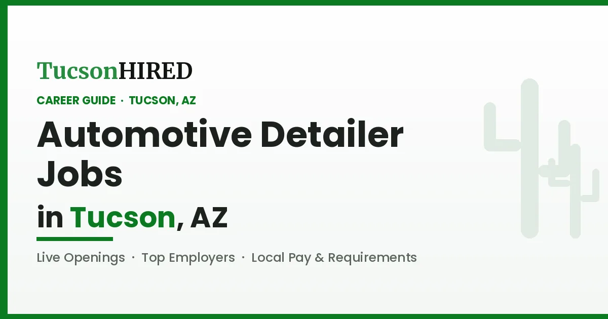 Automotive Detailer Careers