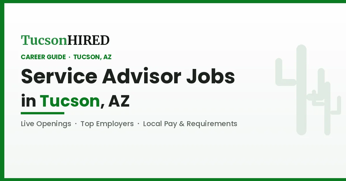 Service Advisor Careers